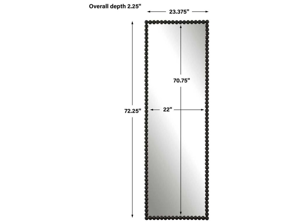 Serna Tall Mirror, Black - image 4