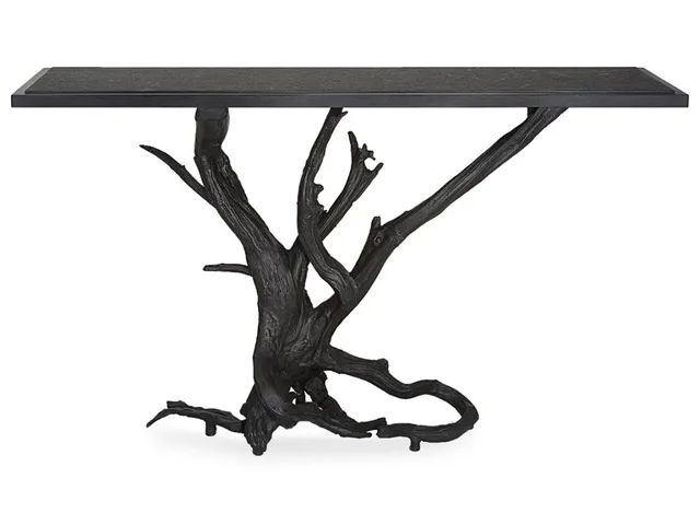 Big Sur Console Table - Bronze/Black, 2 Cartons