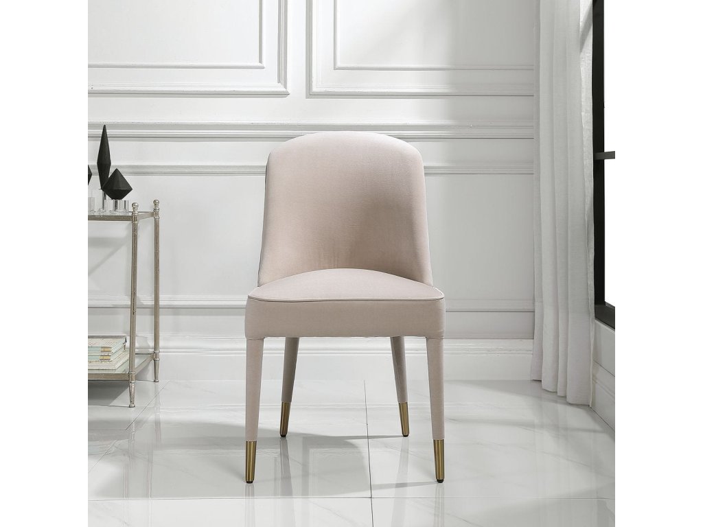 Brie Armless Chair, Champagne, 2 Per Box, Priced Each - image 1
