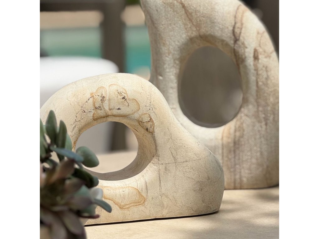 Stone Flow Outdoor Sculptures, S/2 - image 2