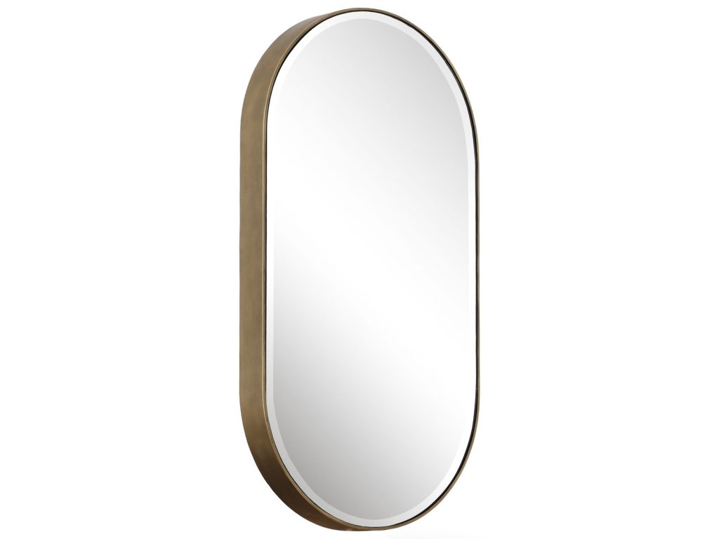 Lago Oval Mirror, Gold - image 2