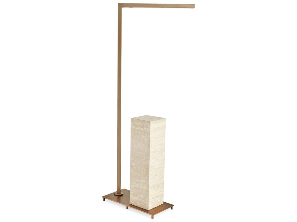 Illume Drink Stand - Travertine/Brass - image 3