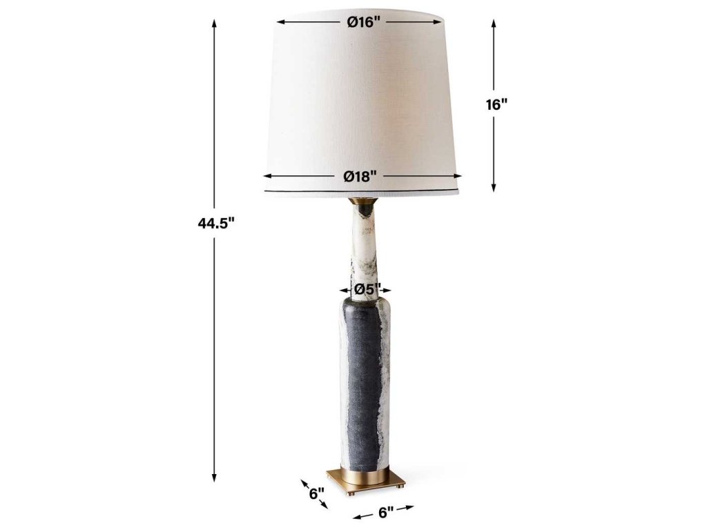 Statuesque Table Lamp - Panda Marble - image 3