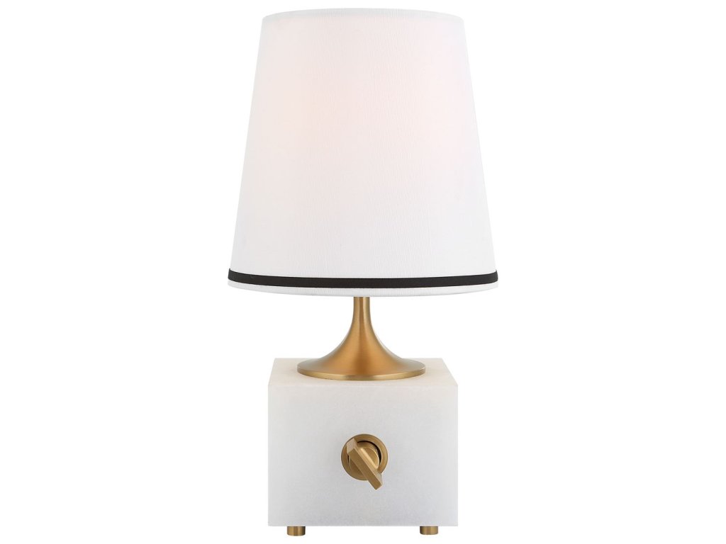 Blockhead Mini Lamp - Satin Brass - main image