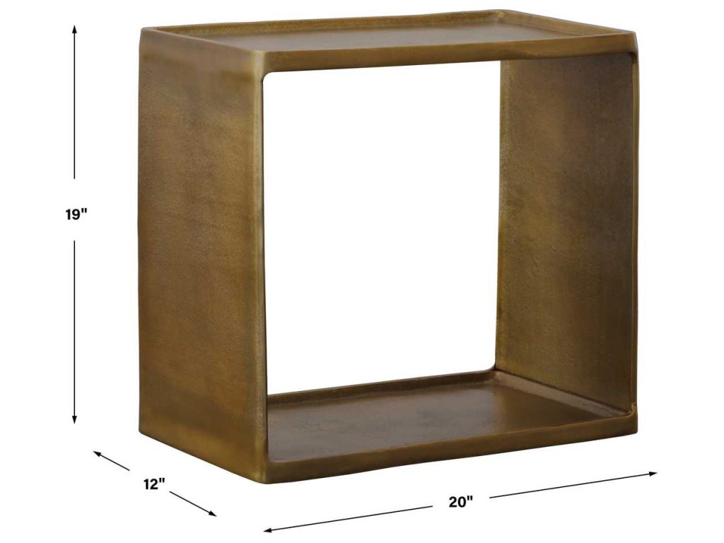 Derwent Side Table, Antique Brass - image 4
