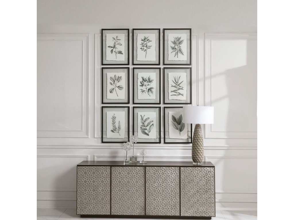 Farmhouse Florals Framed Prints, S/9 3 Cartons - image 1