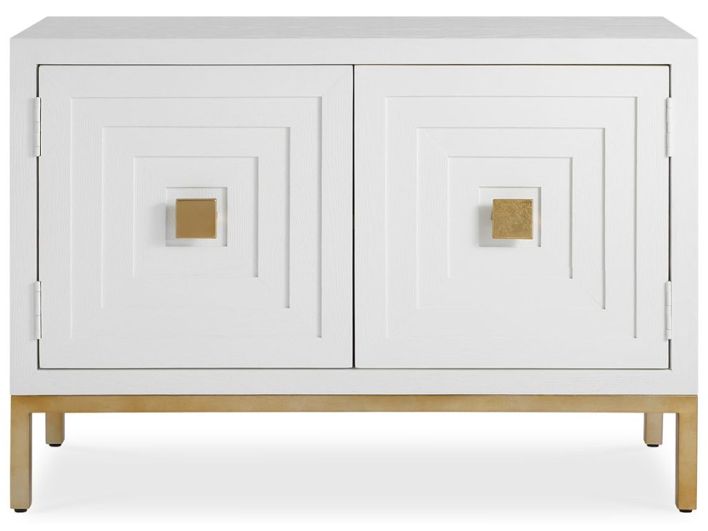 Aiken 2 Door Cabinet, White - main image