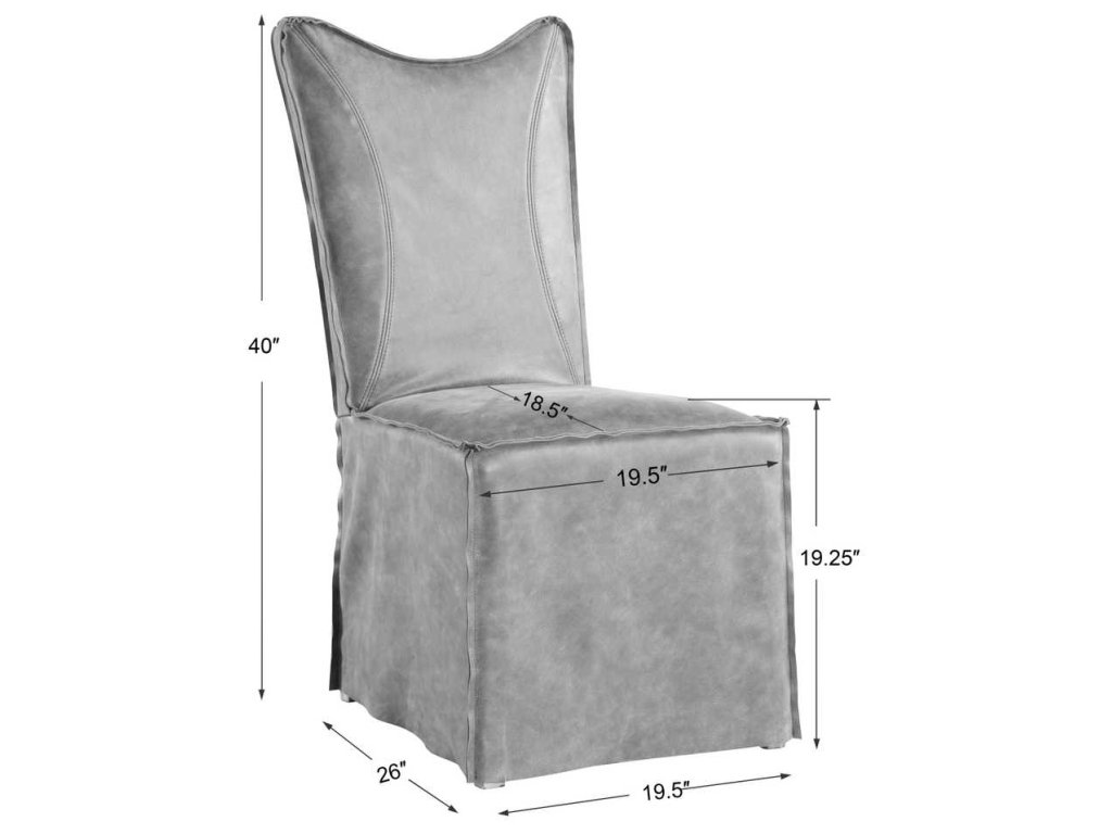 Delroy Armless Chair, Cognac, 2 Per Box, Priced Each - image 8