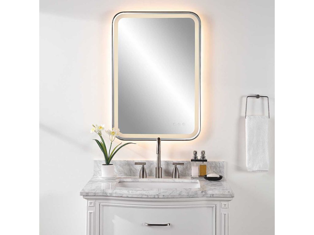Crofton Lighted Vanity Mirror, Black - image 1