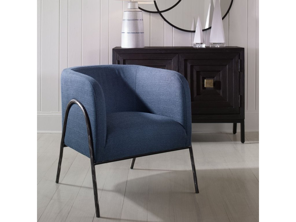 Jacobsen Accent Chair, Denim - image 1