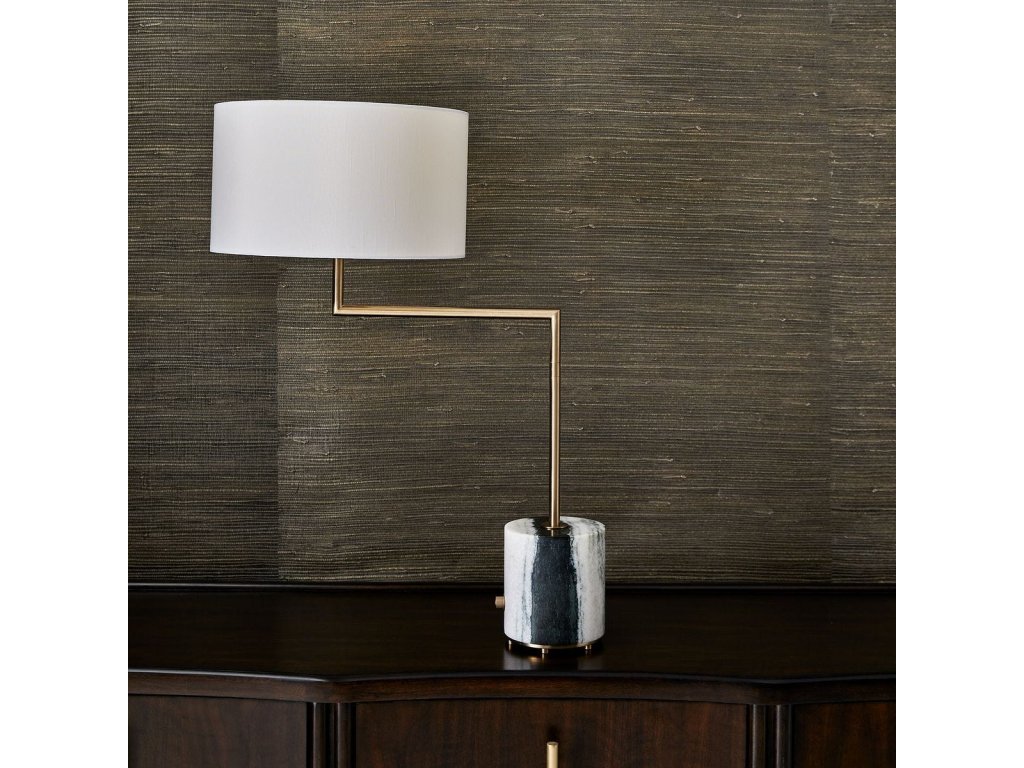 Pivot Table Lamp - Panda Marble/Brass - image 1