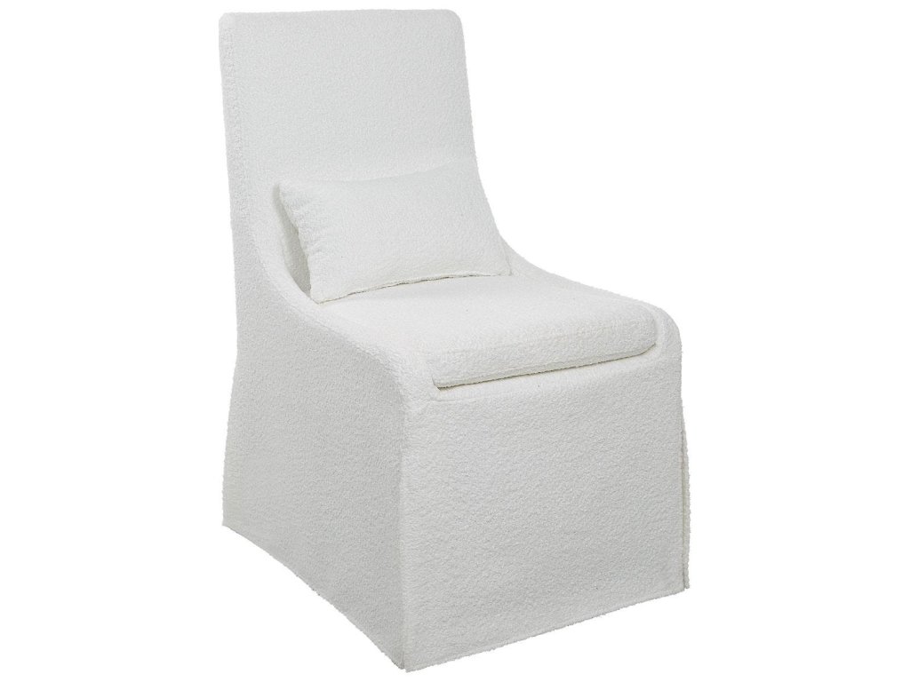 Coley Armless Chair, White - image 2