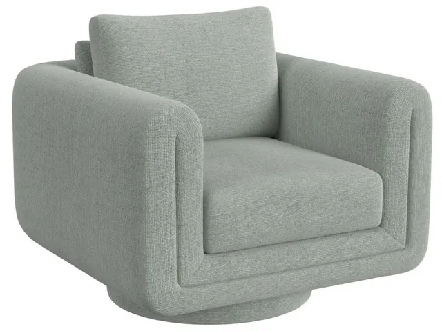 Loop Swivel Chair - Criss Cross Sea Salt