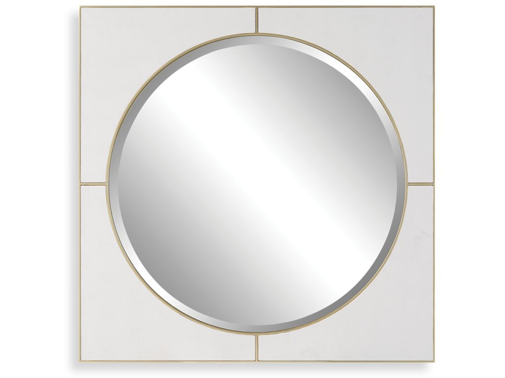 Cyprus Square Mirror, White - main image