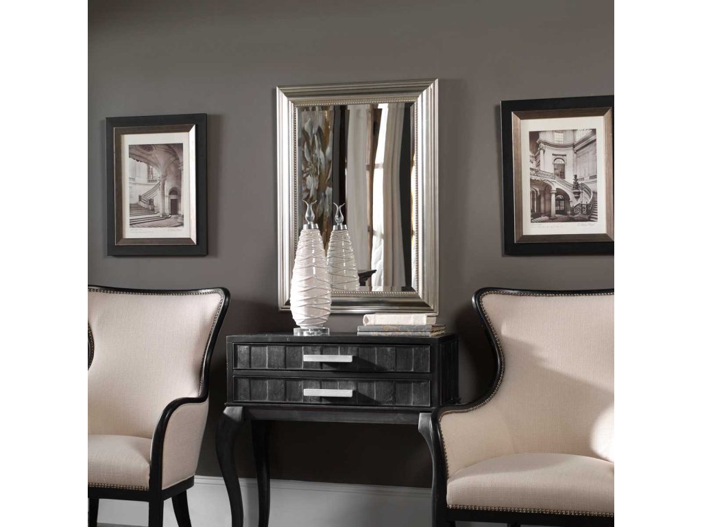 Stuart Mirror, Silver - image 1