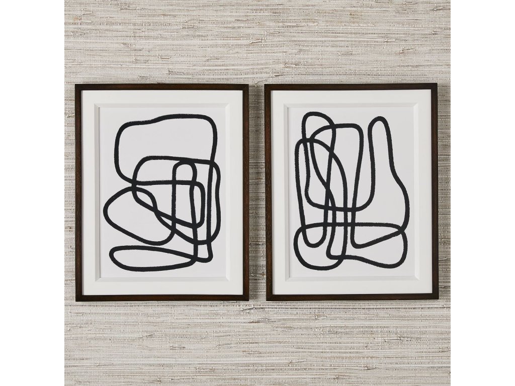 Entangle Framed Prints, S/2 - image 1