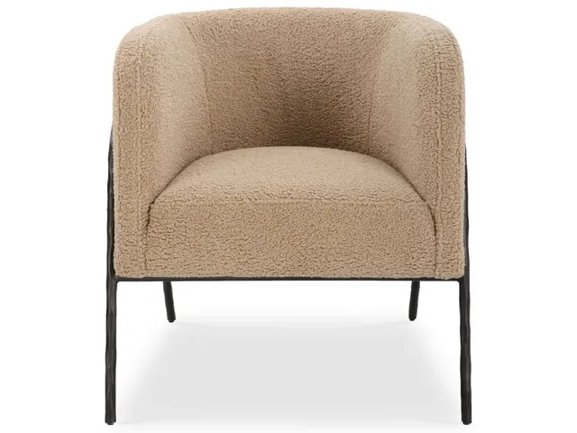 Jacobsen Accent Chair, Latte Shearling