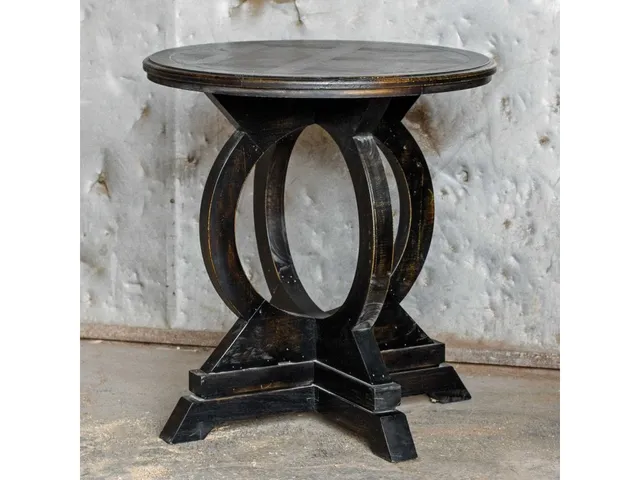Maiva Side Table, Black - Alternative View
