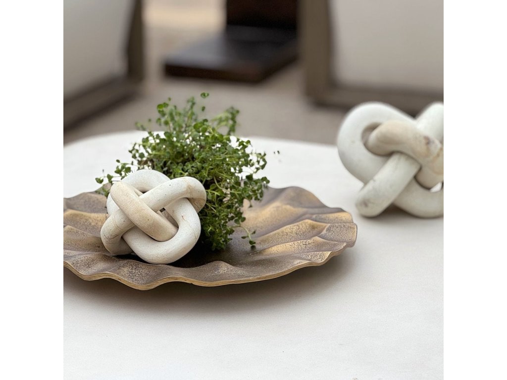 Limestone Link Outdoor Sculptures, S/2 - image 2