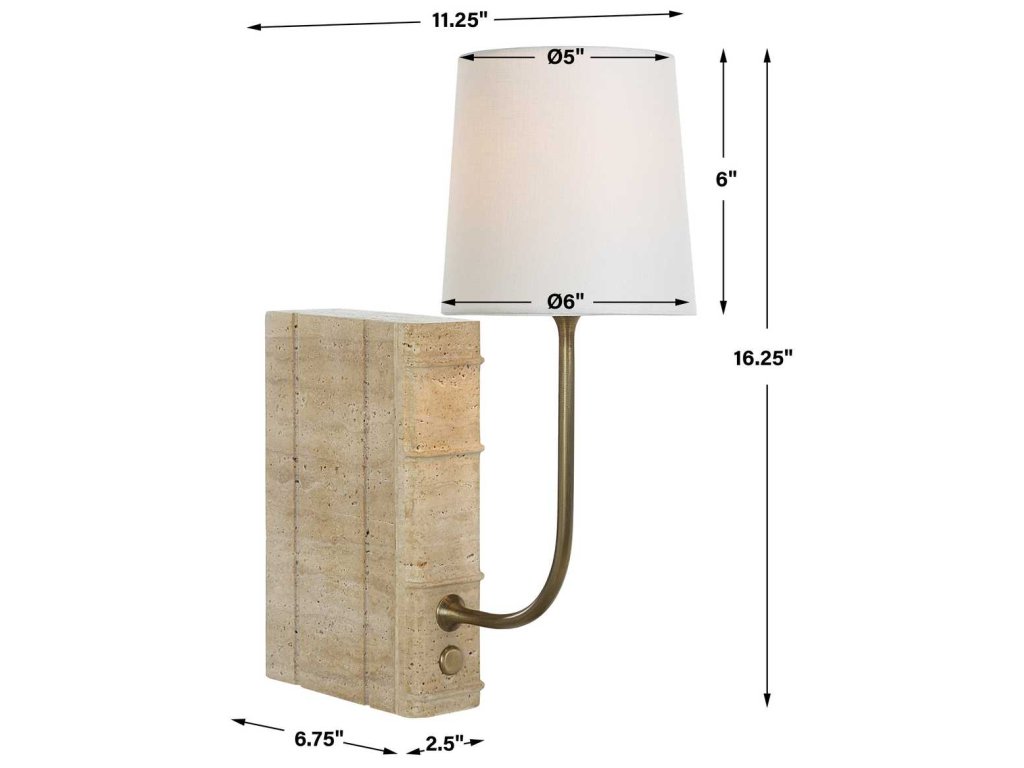 Book Mini Lamp - Travertine - image 10