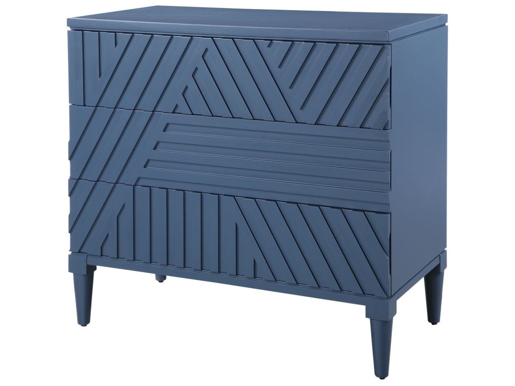 Colby 3 Drawer Chest, Blue - image 3