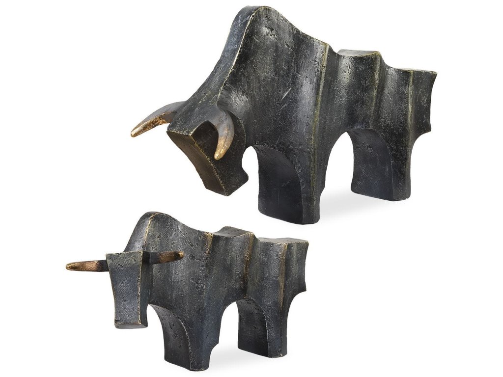 Regal Bull Sculptures, S/2 - main image