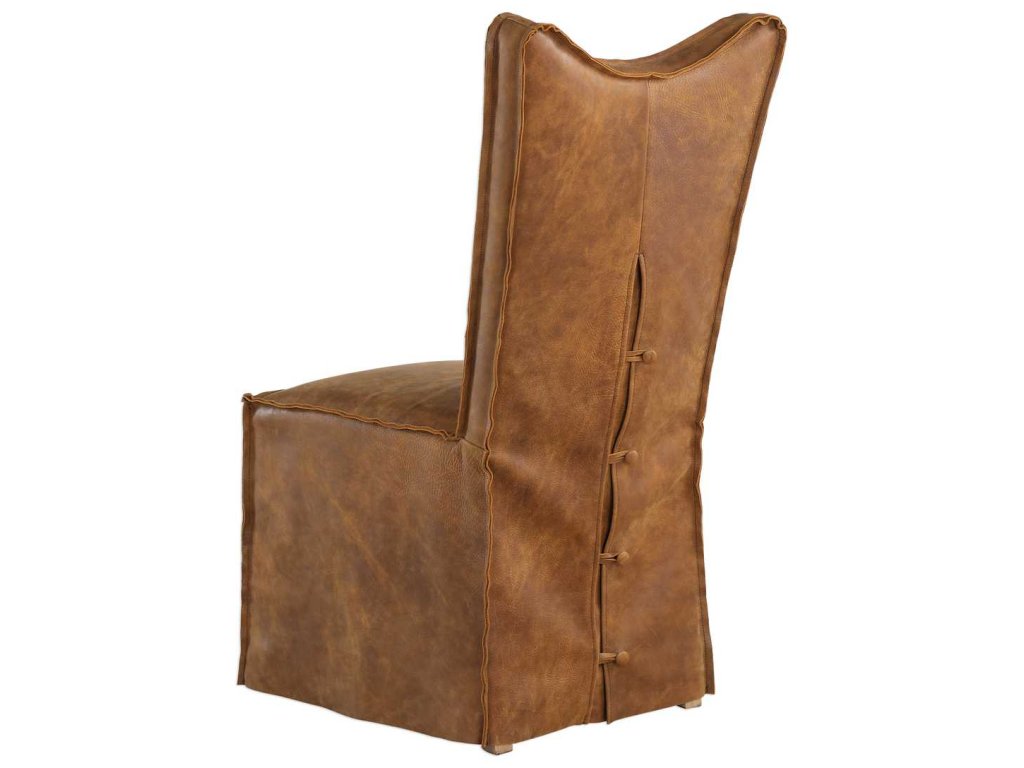 Delroy Armless Chair, Cognac, 2 Per Box, Priced Each - image 3