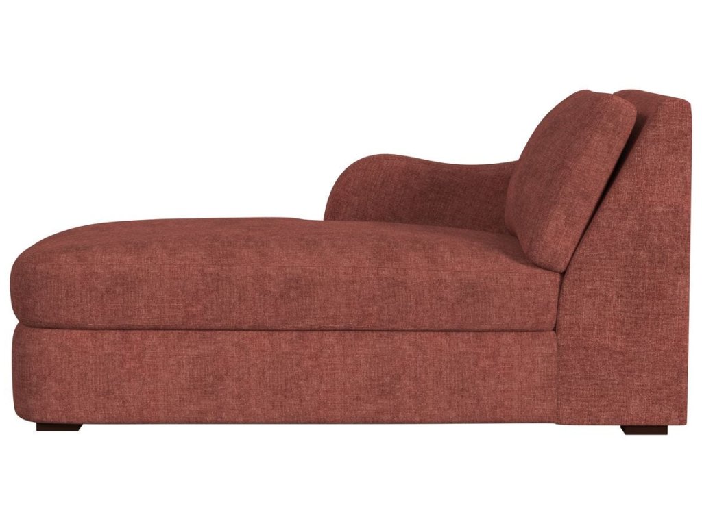 Big Wave Chaise, Left Arm Facing - Vintage Tea Rose - image 2