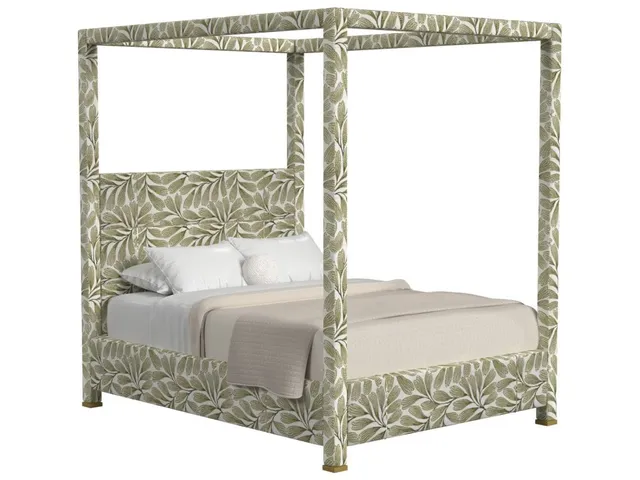 Hibernate Canopy Bed, Queen - Hedge Green , 2 Cartons