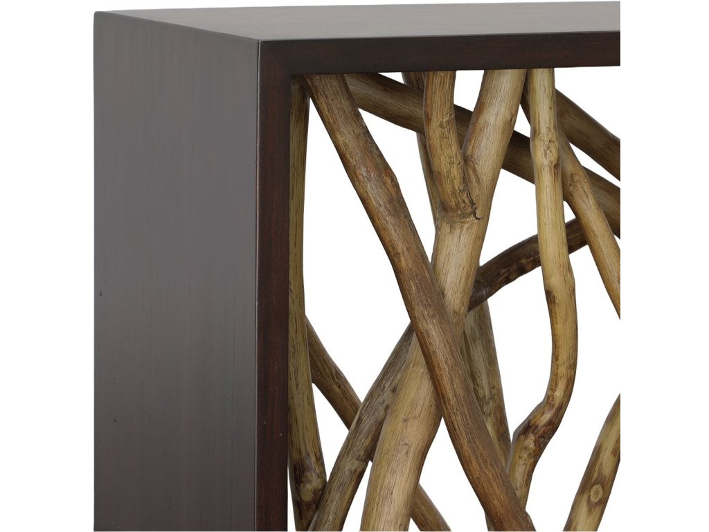 Teak Maze Console Table - image 3