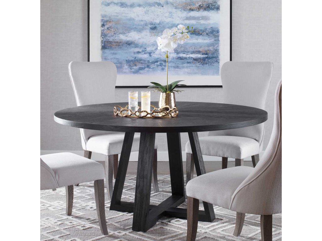 Gidran Dining Table, Black, 2 Cartons - image 1