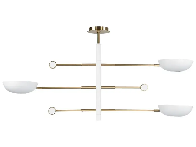 Swinger, 3 Lt Pendant - White