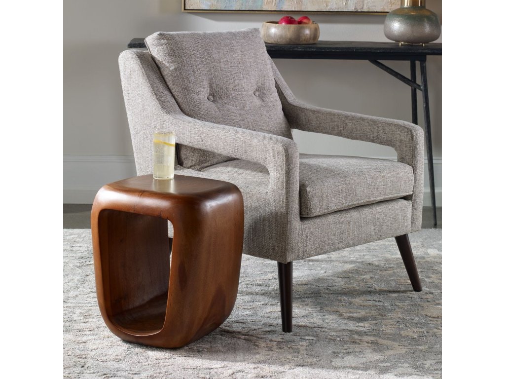 Loophole Accent Stool, Natural Wash - image 1