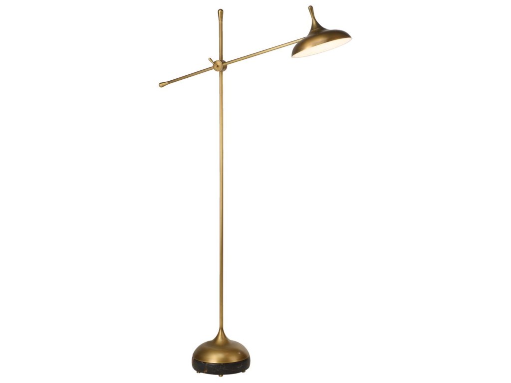 Kiss Adjustable Arm Floor Lamp - Michelangelo Marble - main image