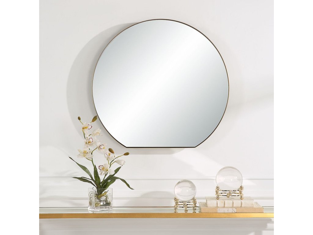 Cabell Small Mirror, Brass - image 1