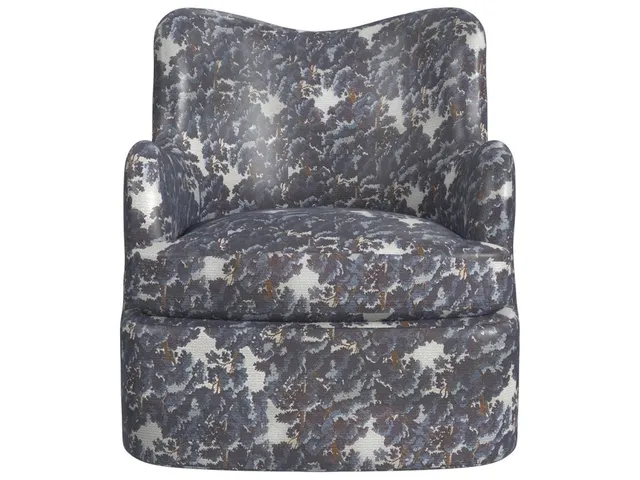 Chit Chat Swivel Chair - Baltic Forest Blue