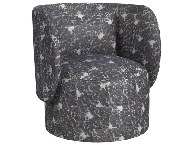 Sanctuary Swivel Chair - Baltic Forest Blue