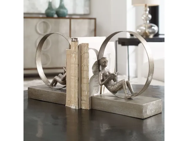 Lounging Reader Bookends, S/2 - Alternative View