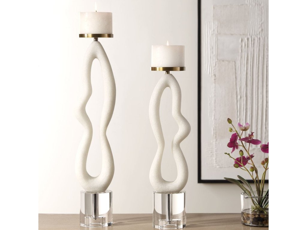 Feamelo, Candleholders, S/2 - image 1