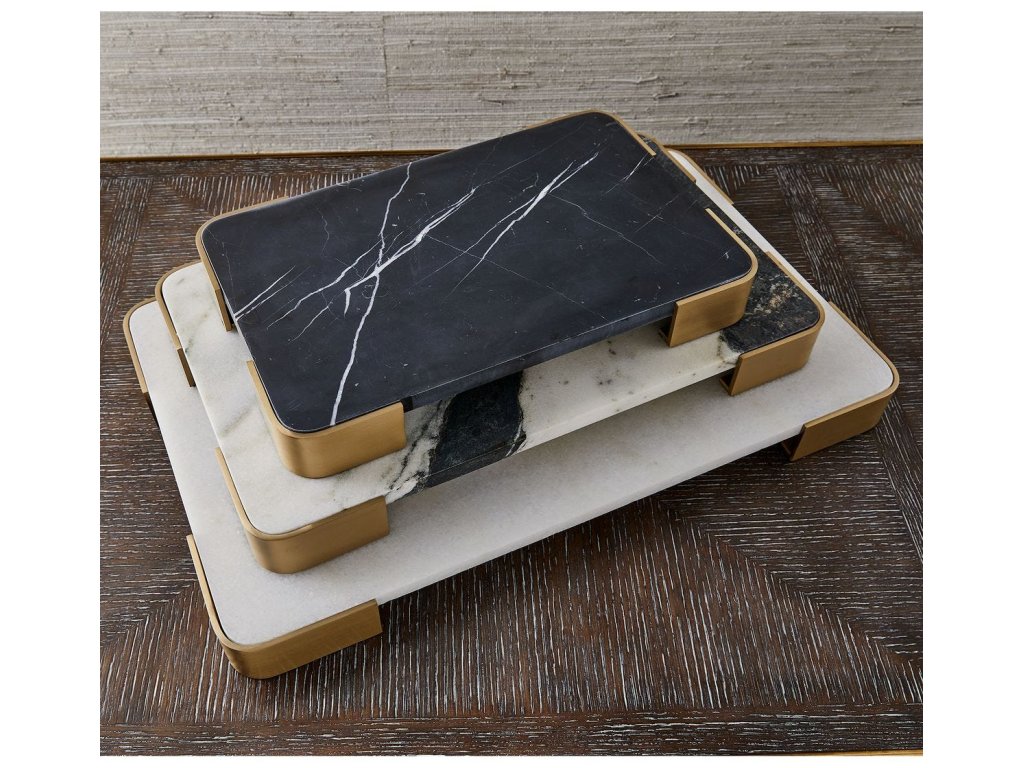 Elevated Tray/Plateau - Panda Marble Medium - image 7