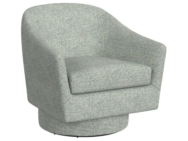 Coupe Swivel Chair - Tweedy Bird Sky