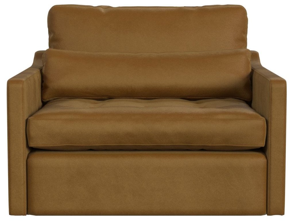 Slope Tufted Swivel Chair-And-A-Half - Bliss Bronze - image 1