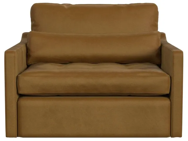 Slope Tufted Swivel Chair-And-A-Half - Bliss Bronze