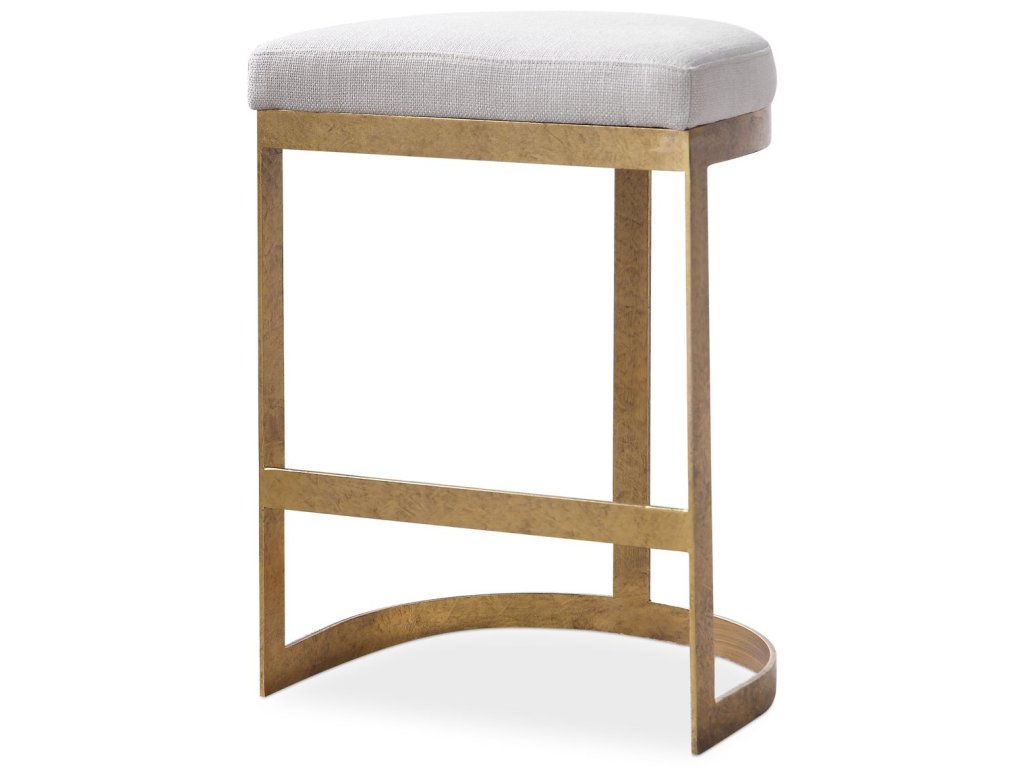 Ivanna Counter Stool, Gold - Beige - main image