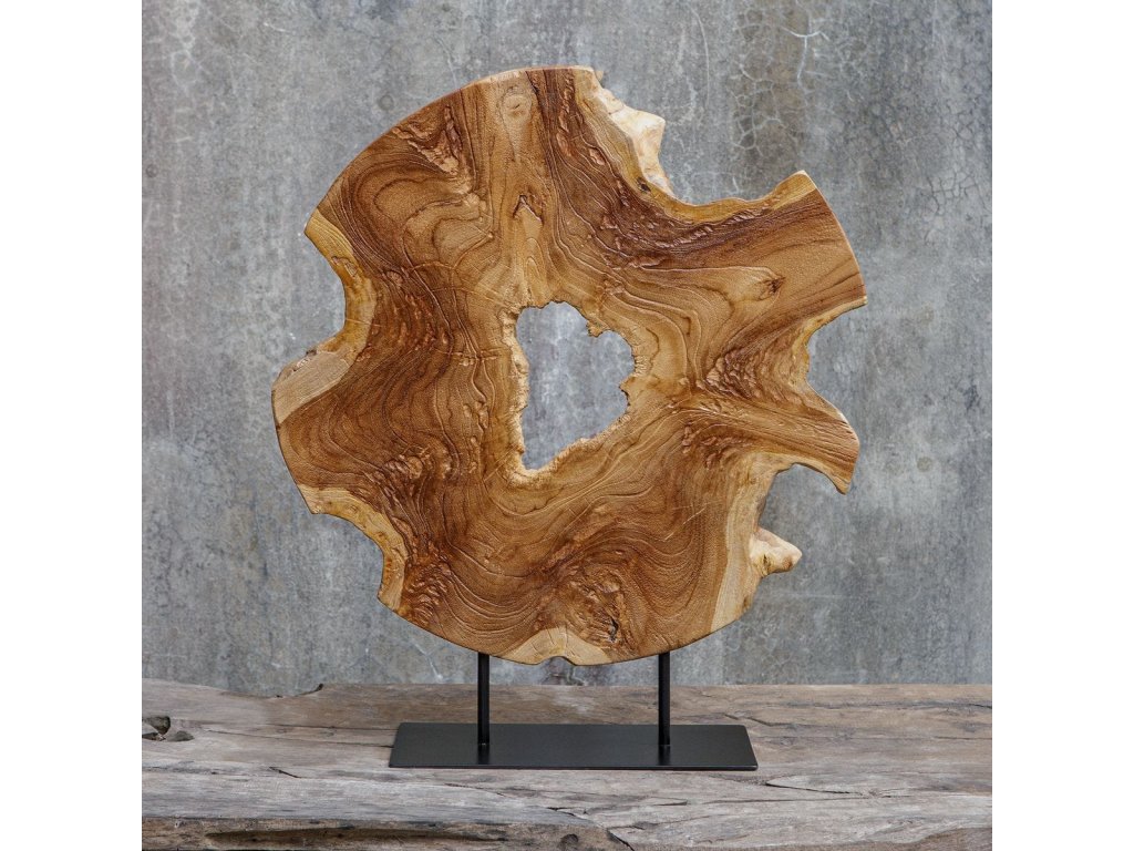 Bahati Wood Sculpture, Natural - image 2