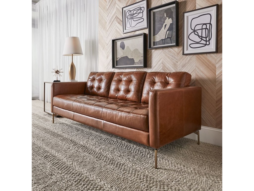 Ventura Sofa - Caramel Leather - image 7