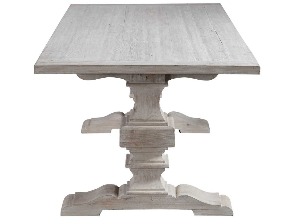 Baldrick Extension Dining Table - White - image 4