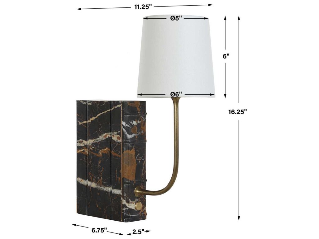 Book Mini Lamp - Michelangelo Marble - image 10
