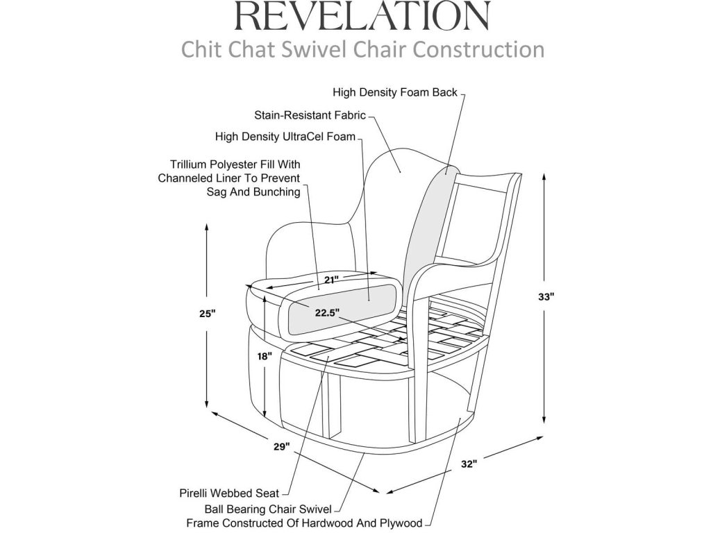 Chit Chat Swivel Chair - Dashing Blue - image 3