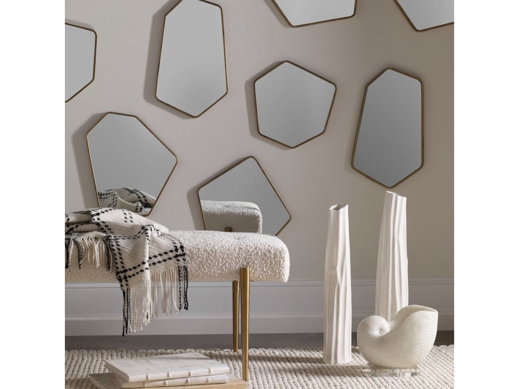 Linneah Mirrors, Gold, S/4 - image 1